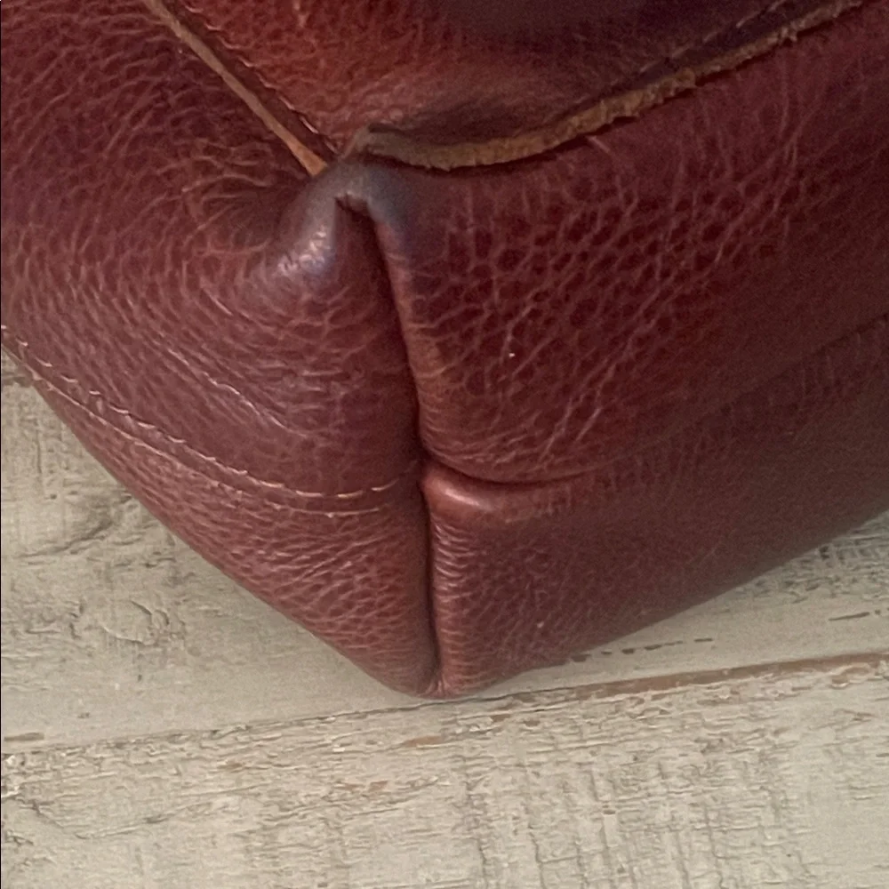 Portland Leather Rich Brown Tote - Picture 7 of 10